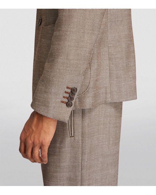 Giorgio Armani Brown Wool-blend Blazer for men