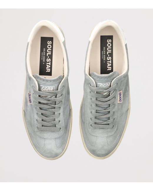 Golden Goose Deluxe Brand Gray Suede Soul Star Sneakers for men