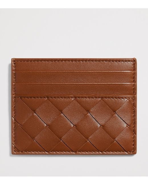 Bottega Veneta Brown Nappa Leather Card Holder