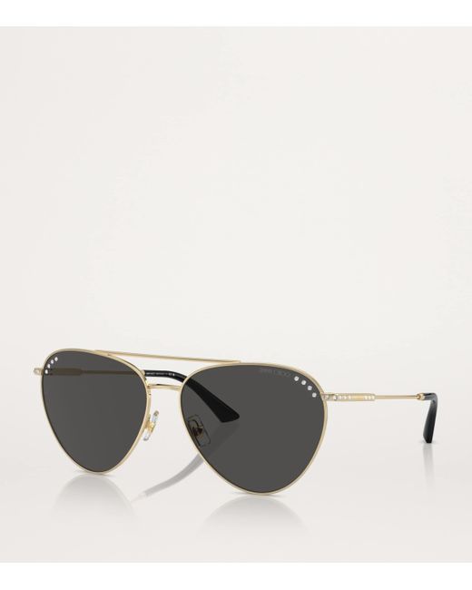 Jimmy Choo Gray Steel Jc4002B Sunglasses