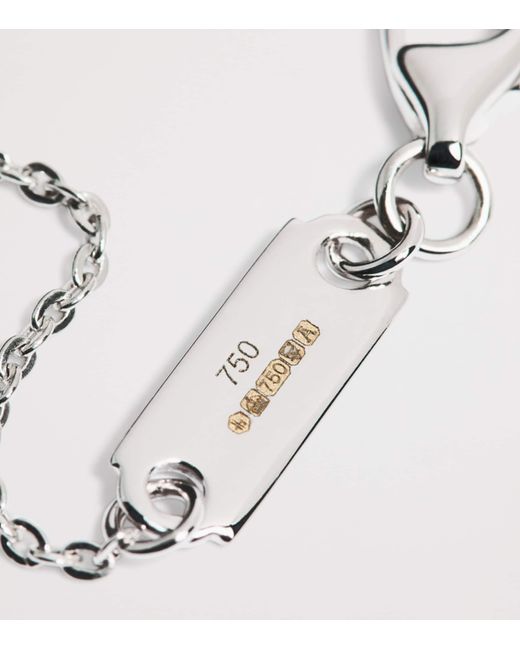 Harrods Metallic And Diamond Pendant Necklace