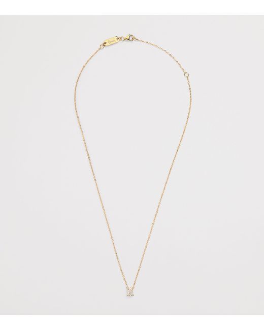 Harrods Metallic And Diamond Pendant Necklace