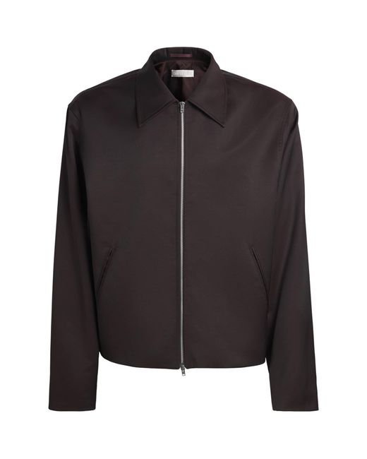 Our Legacy Black Virgin Wool Zip-Up Jacket for men