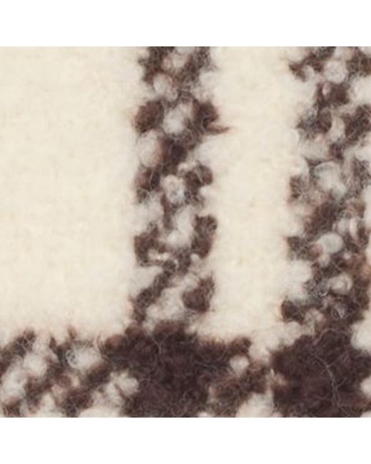 Burberry Natural Alpaca-Wool Check Scarf