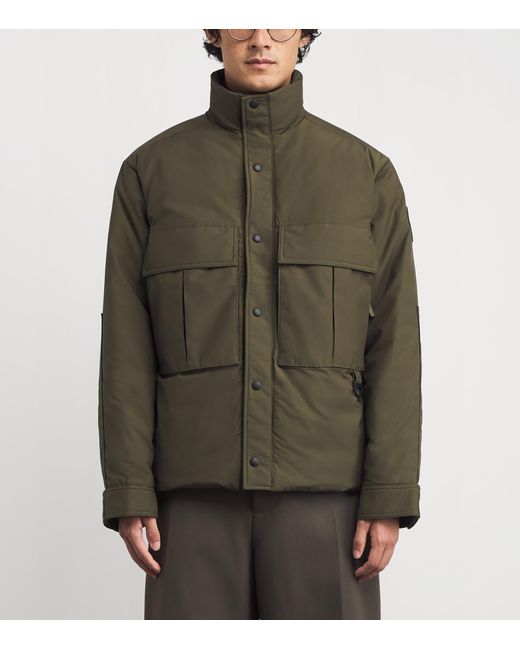 Canada Goose Green Down Ripstop Kirkby Field Jacket for men