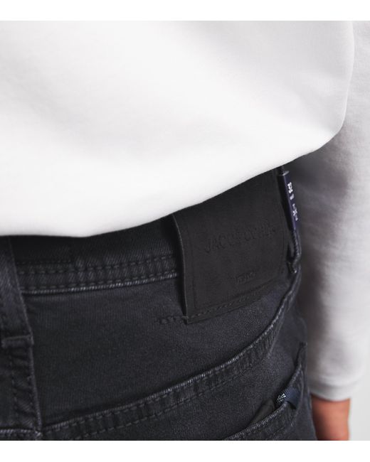 Jacob Cohen Blue Cotton-Modal Bard Slim Jeans for men
