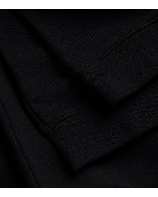 Sunspel Black Loopback Sweatpants for men