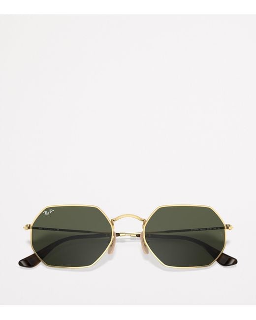 Ray-Ban Green Rb3556N Octagonal Classic Sunglasses