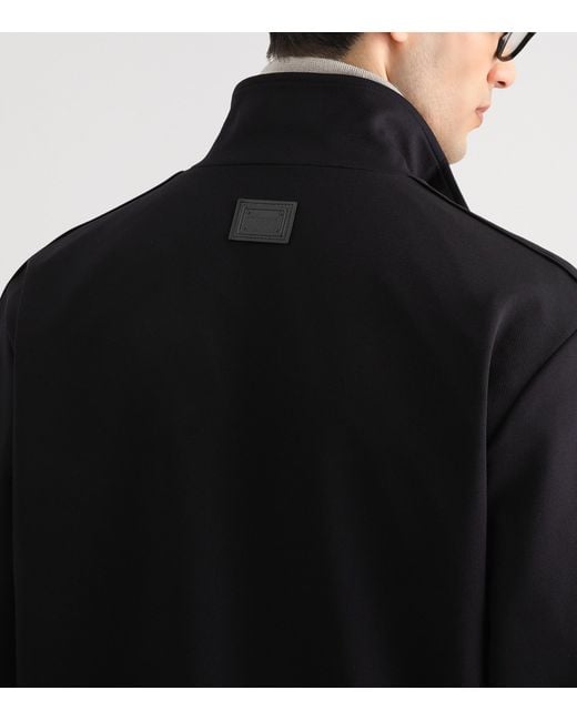 Dolce & Gabbana Black Zip-Up Sweatshirt for men