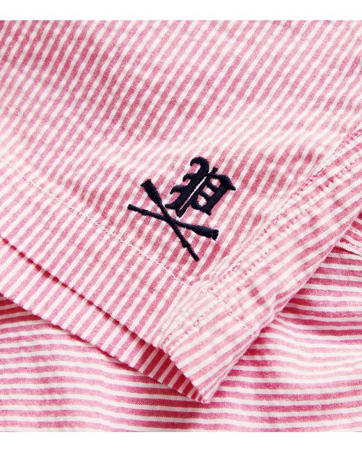 Polo Ralph Lauren Pink Stretch-cotton Striped Shorts for men