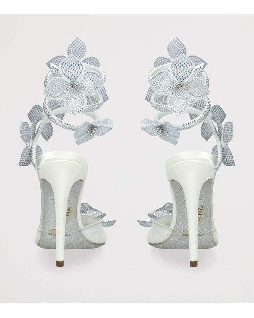 Rene Caovilla Metallic Embellished Floriane Pumps 105