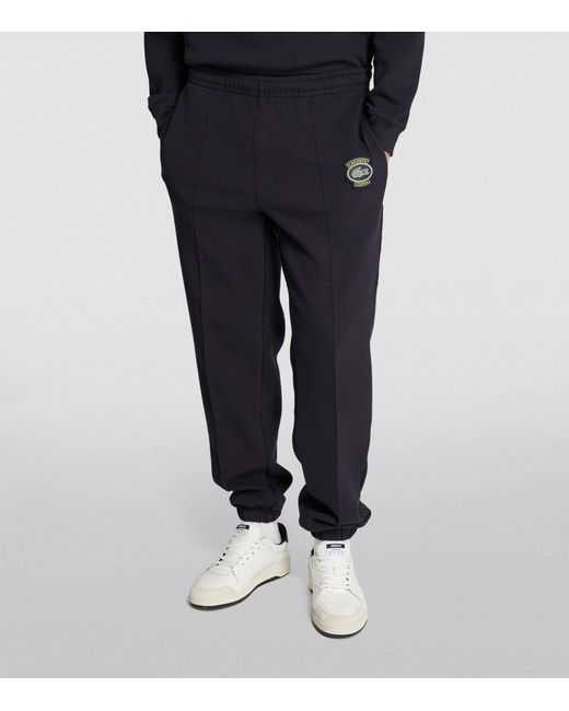 Lacoste Blue French Heritage Logo Sweatpants for men