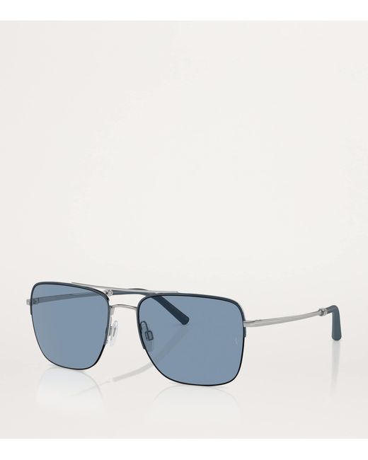 Oliver Peoples Blue Metal R-2 Sunglasses for men