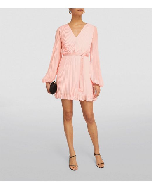 Max Mara Pink Long-sleeve Mini Dress