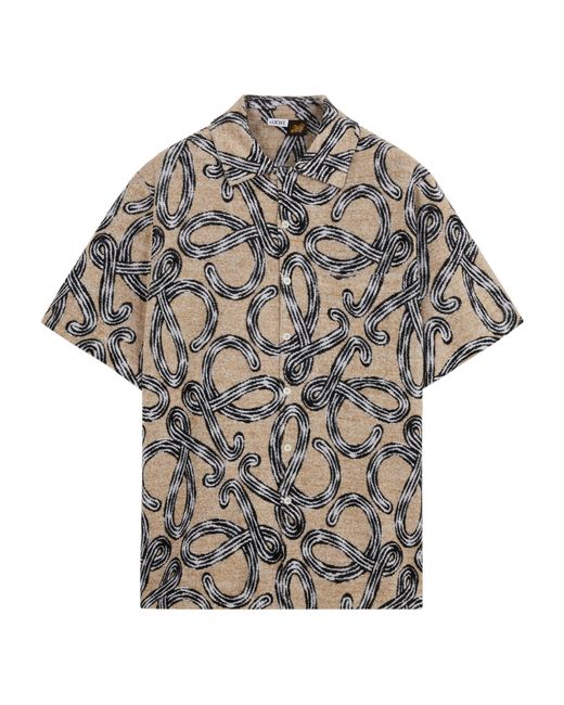Loewe Gray X Paula' Ibiza Terry Anagram Shirt for men