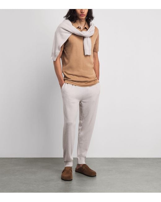 Derek Rose Brown Sea Island Cotton Jacob Polo Shirt for men