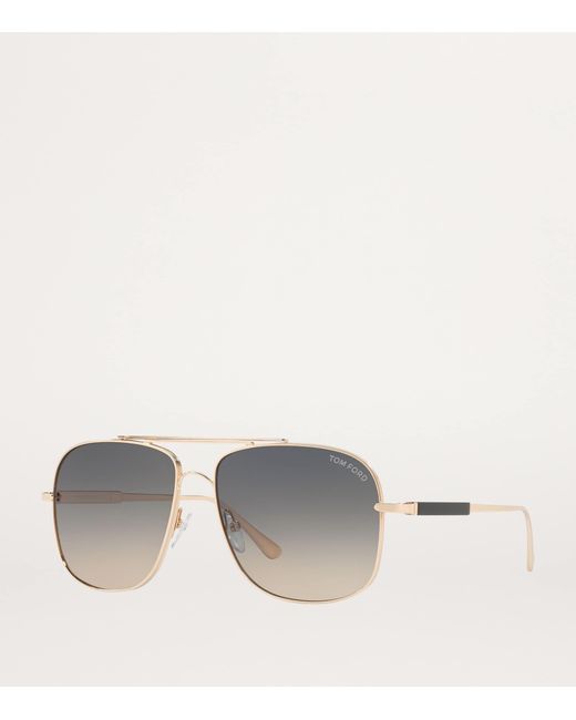 Tom Ford Gray Metal Ft0669 Sunglasses for men