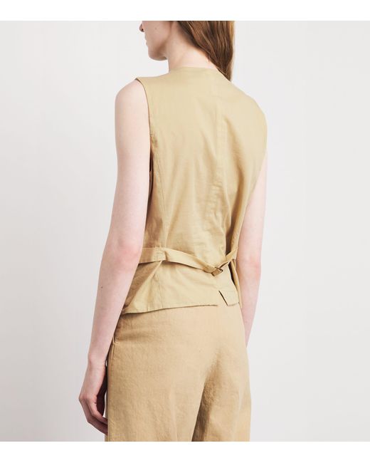 Polo Ralph Lauren Natural Linen-Blend Waistcoat