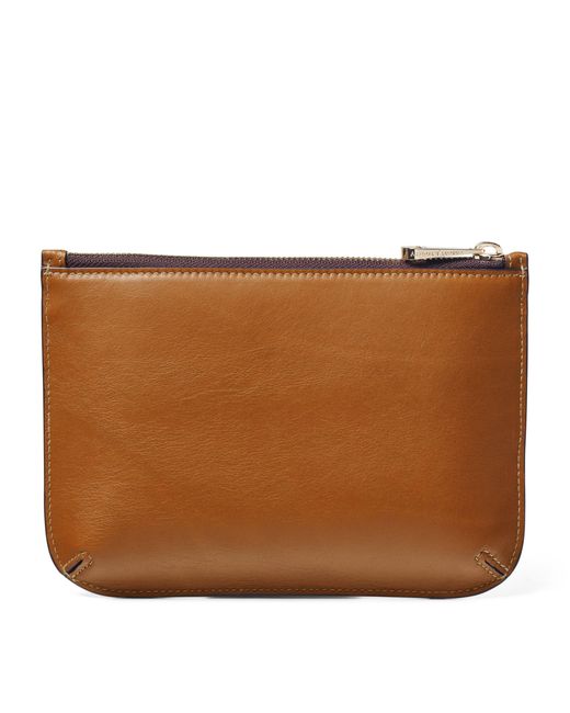 Aspinal Brown Medium Leather Ella Pouch