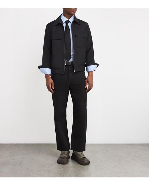 Sandro Black Silk Tie for men