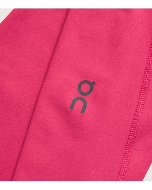 On Shoes Pink Studio Leggings