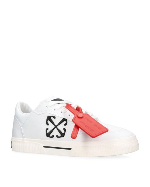 Off-White c/o Virgil Abloh Pink Canvas New Vulcanized Low-top Sneakers