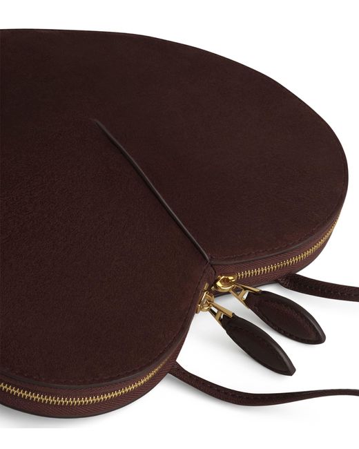 Alaïa Brown Suede Le Coeur Shoulder Bag