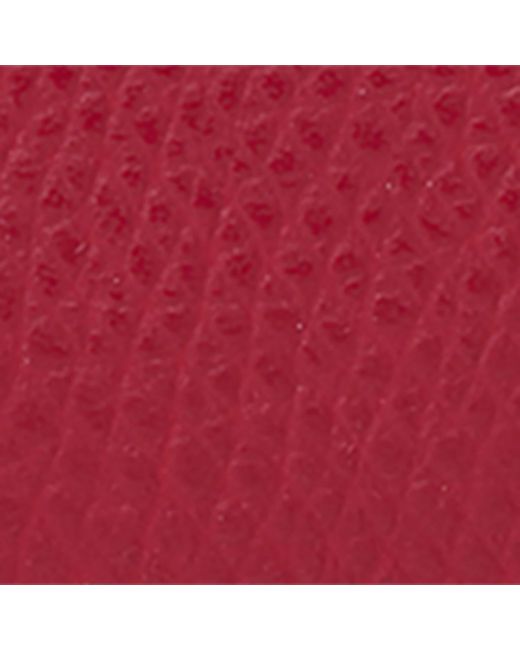 Aspinal Red Leather Logo Card Holder