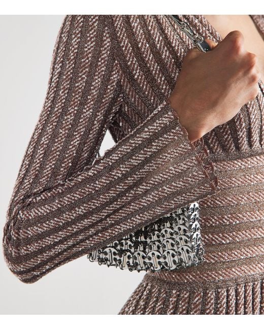Missoni Brown Long-Sleeve V-Neck Maxi Dress