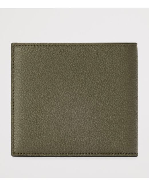 Loewe Green Leather Bifold Wallet for men