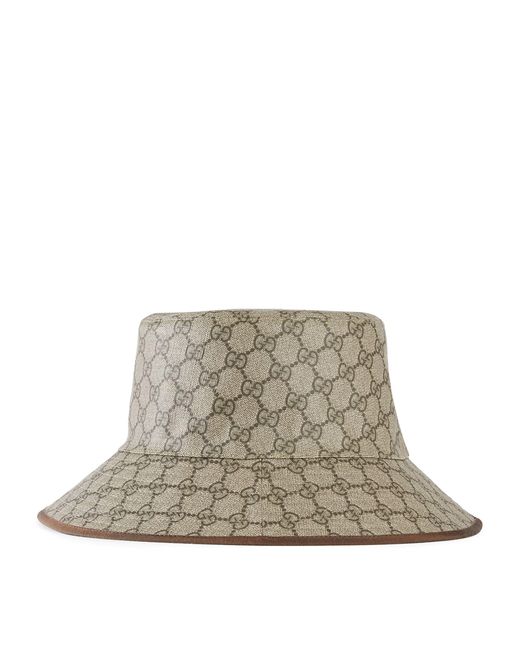 Gucci Brown Gg Supreme Bucket Hat for men
