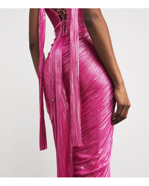 Maria Lucia Hohan Pink Pleated Martha Gown