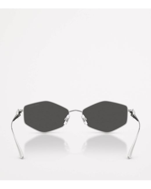 Jimmy Choo Gray Wire Hexagonal Zoey Sunglasses