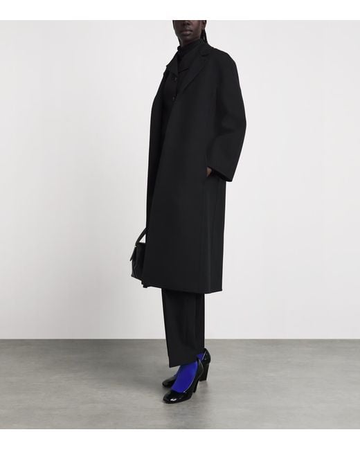 Jil Sander Black Wool Belted Coat