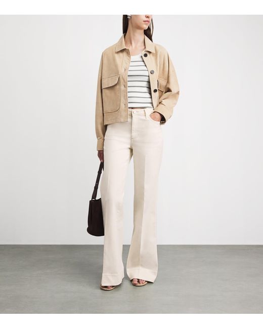 Rag & Bone White Ruby Flared Jeans