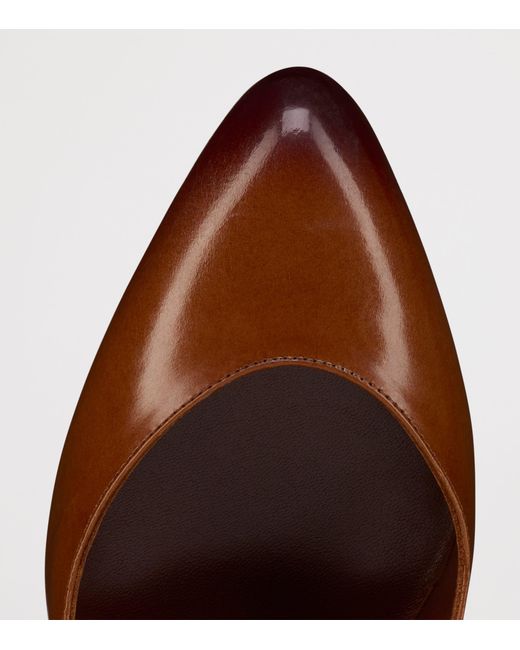 Christian Louboutin Brown Fannylove Alta Leather Pumps 120