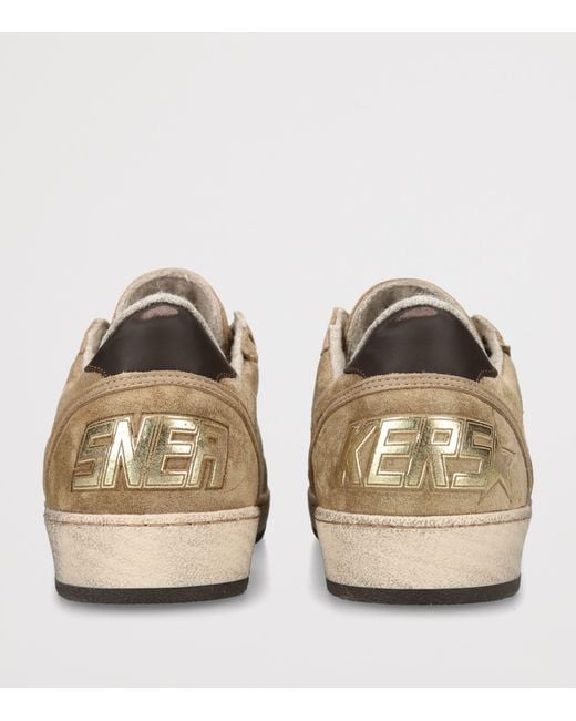 Golden Goose Deluxe Brand Brown Suede Ball Star Sneakers