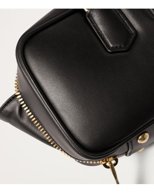 Miu Miu Black Leather Arcadie Top-Handle Bag