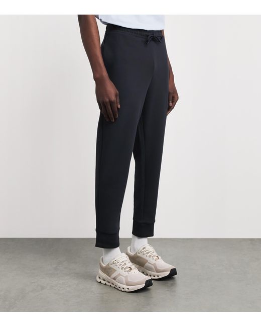 Boss Black Stretch-Cotton Logo Sweatpants for men
