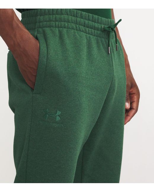 Under Armour Green Essential Fleece Sweatpants for men