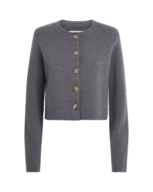 Brandon Maxwell Gray Virgin Wool Ryder Jacket