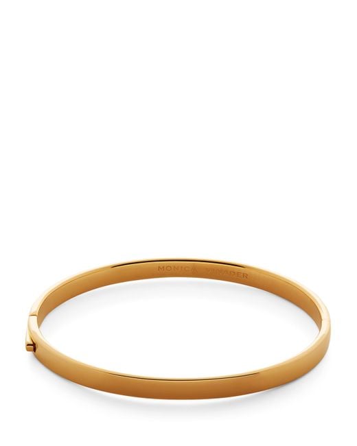 Monica Vinader Brown Vermeil Essential Bangle