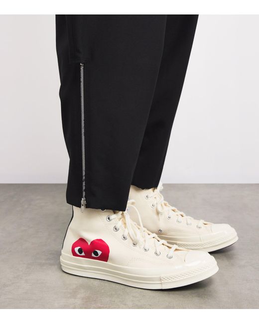 COMME DES GARÇONS PLAY Pink X Converse Heart Chuck Taylor All Star '70 High-Top Sneakers for men