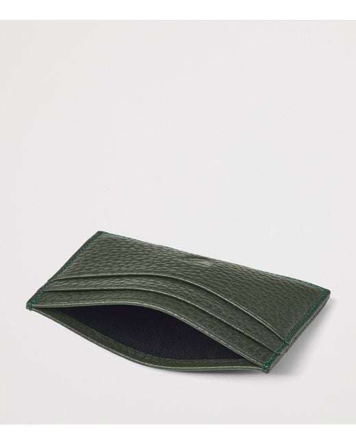 Aspinal Green Leather Slim Card Holder