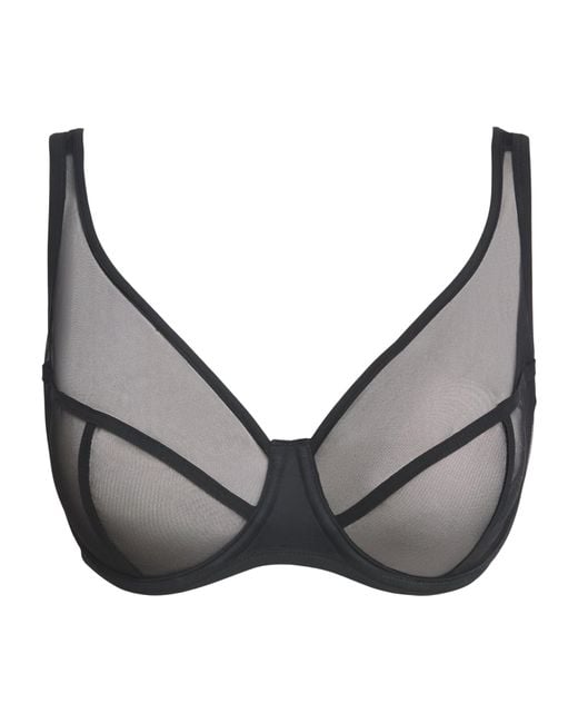 Maison Lejaby Gray Nufit Panelled Bra