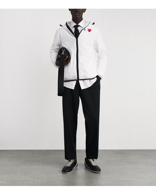 COMME DES GARÇONS PLAY White X K-Way Nylon Jacket for men