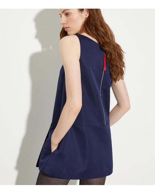 MAX&Co. Blue Scoop-Neck Mini Dress