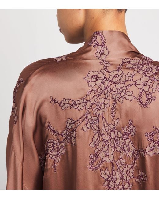 Torlowei Brown Silk Tokoni Short Kimono