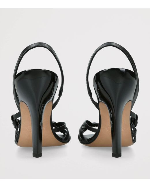Chloé Black Leather Estra Slingback Pumps 100