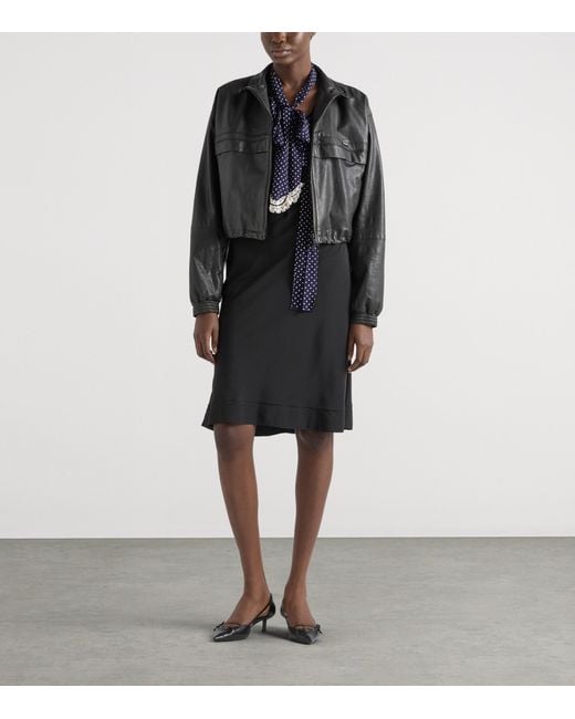 Prada Black Nappa Leather Jacket